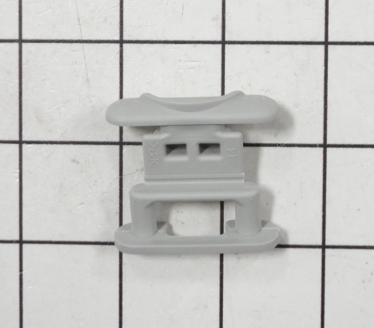 Whirlpool Dishwasher Dishrack Stop Clip, Gray WP99002135