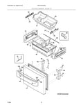 Frigidaire Refrigerator Freezer Door Panel 5304530836