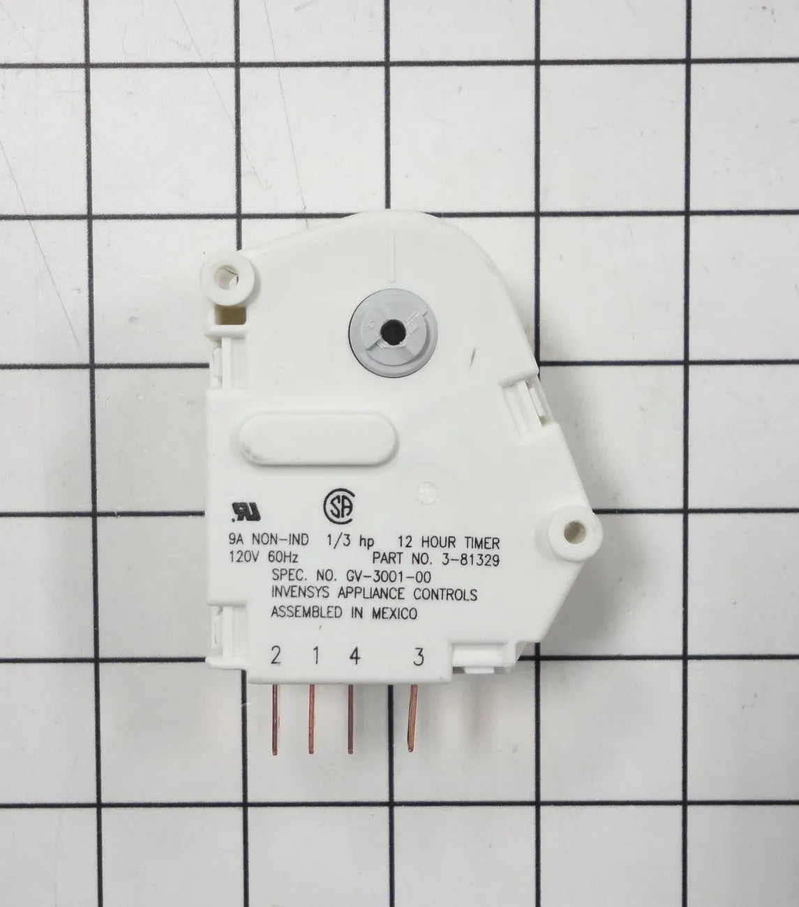 Whirlpool Refrigerator Defrost Timer 12 Hour WP3-81329
