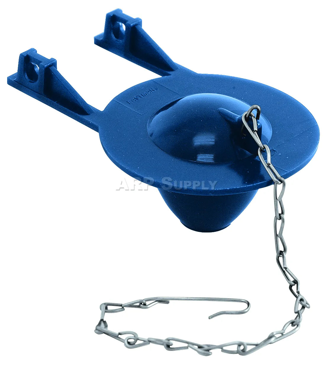 EZ-Flo Blue PVC Toilet Tank Flapper with Stainless Steel Chain 48550