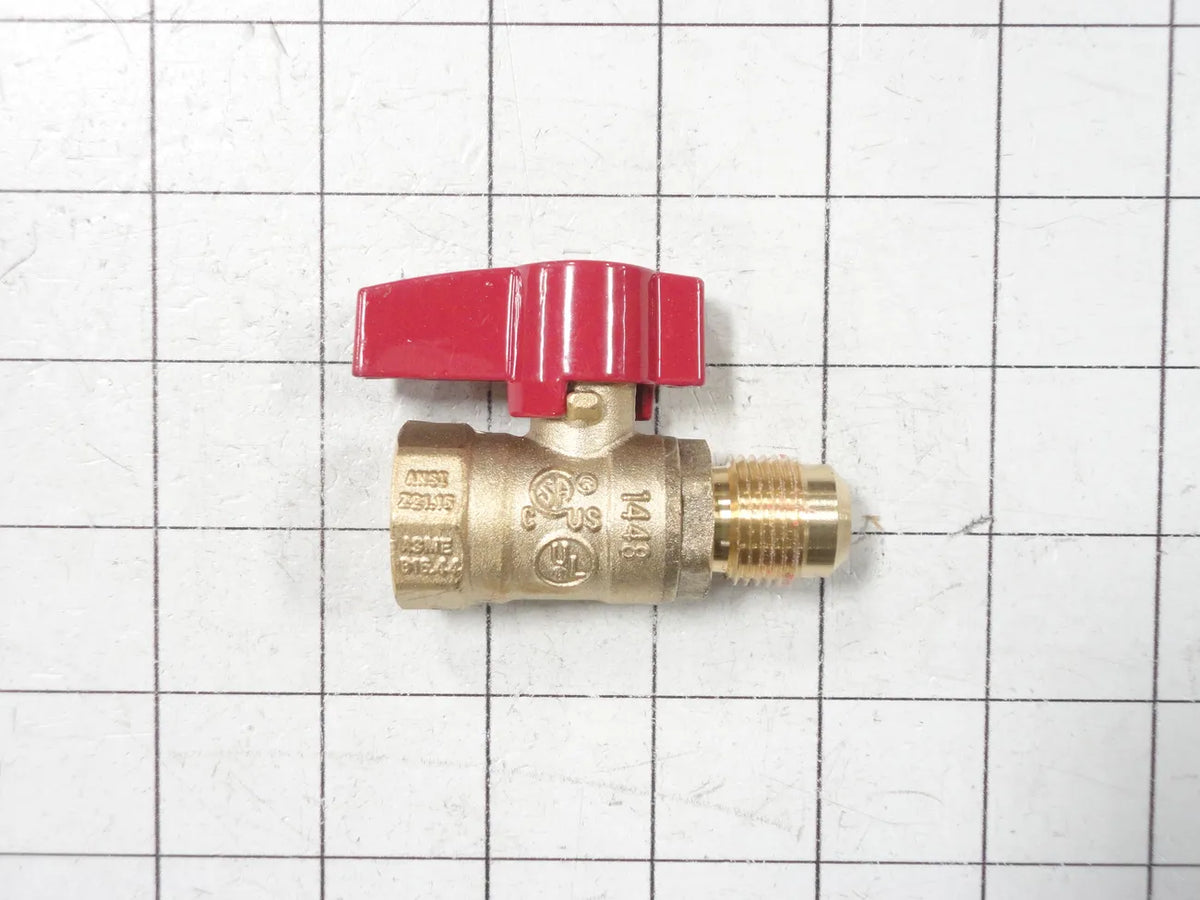 USD Products Straight Gas Ball Valve 1/2 In. OD Flare x 1/2 In. FIP 01-487
